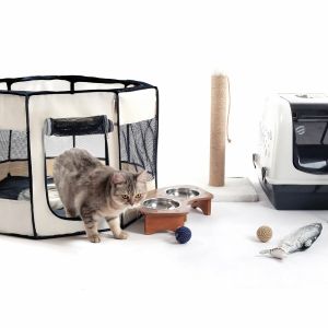 Pawingo Kedi ve Köpek Doğum Evi (Koyu Gri)