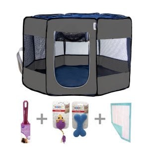 Pawingo Kedi ve Köpek Doğum Evi (Koyu Gri)