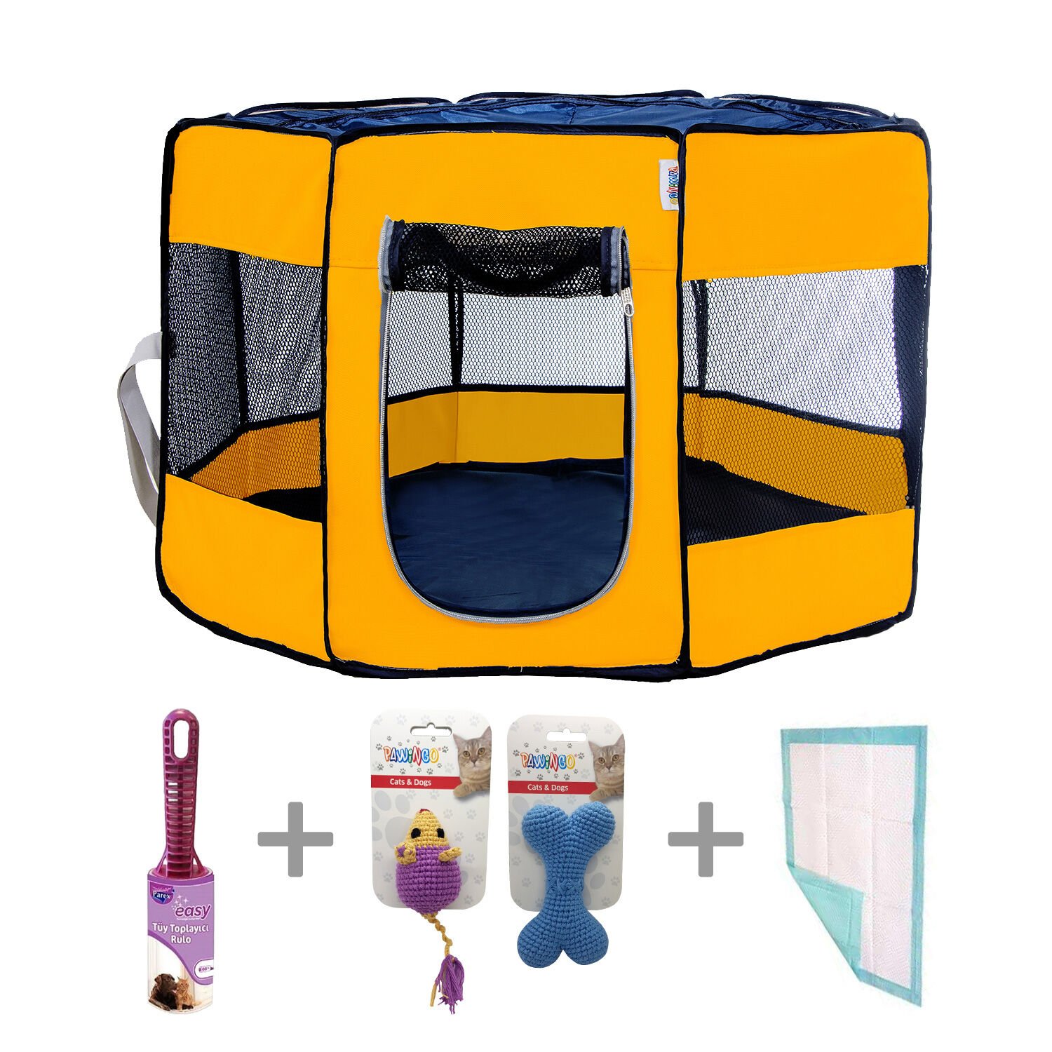 Pawingo Kedi ve Köpek Doğum Evi (Sarı)