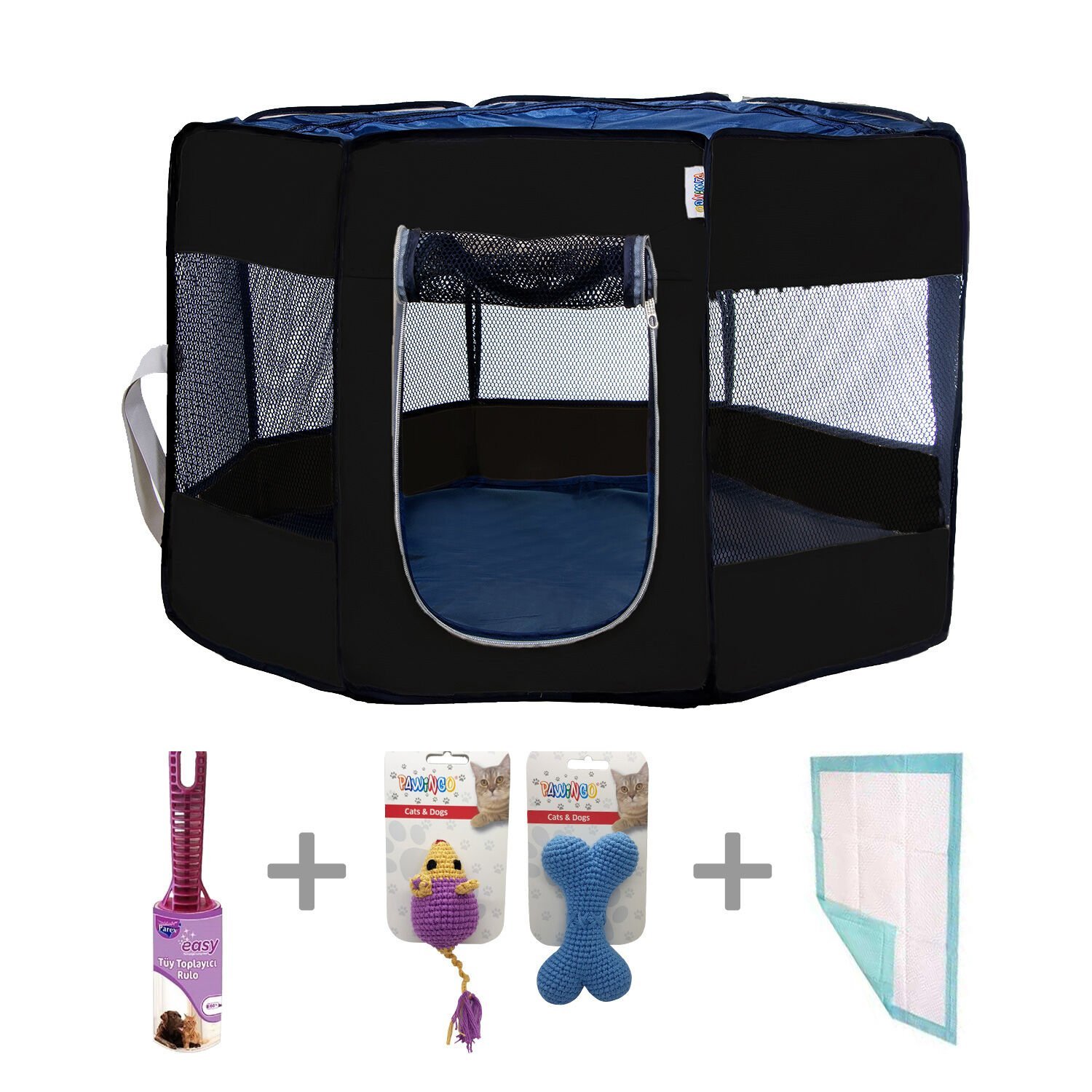 Pawingo Kedi ve Köpek Doğum Evi (Siyah)